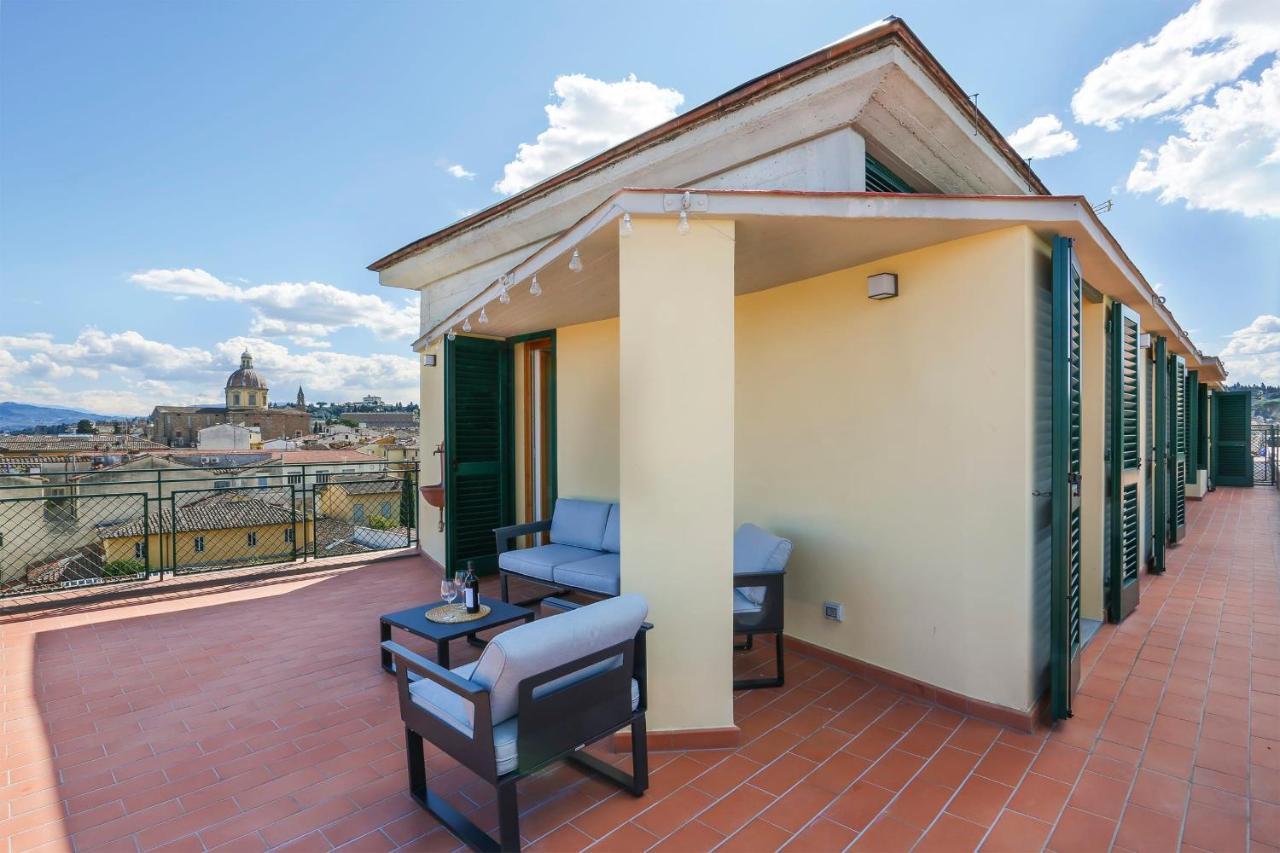 Апартаменты Penthouse With Big Terrace In Oltrarno Флоренция Экстерьер фото